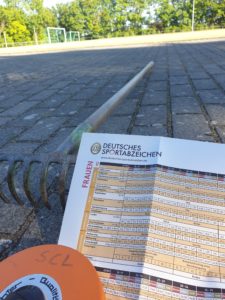 Sportabzeichen Abnahme am 4. Mai 2021 @ Sportplatz Mainz-Lerchenberg
